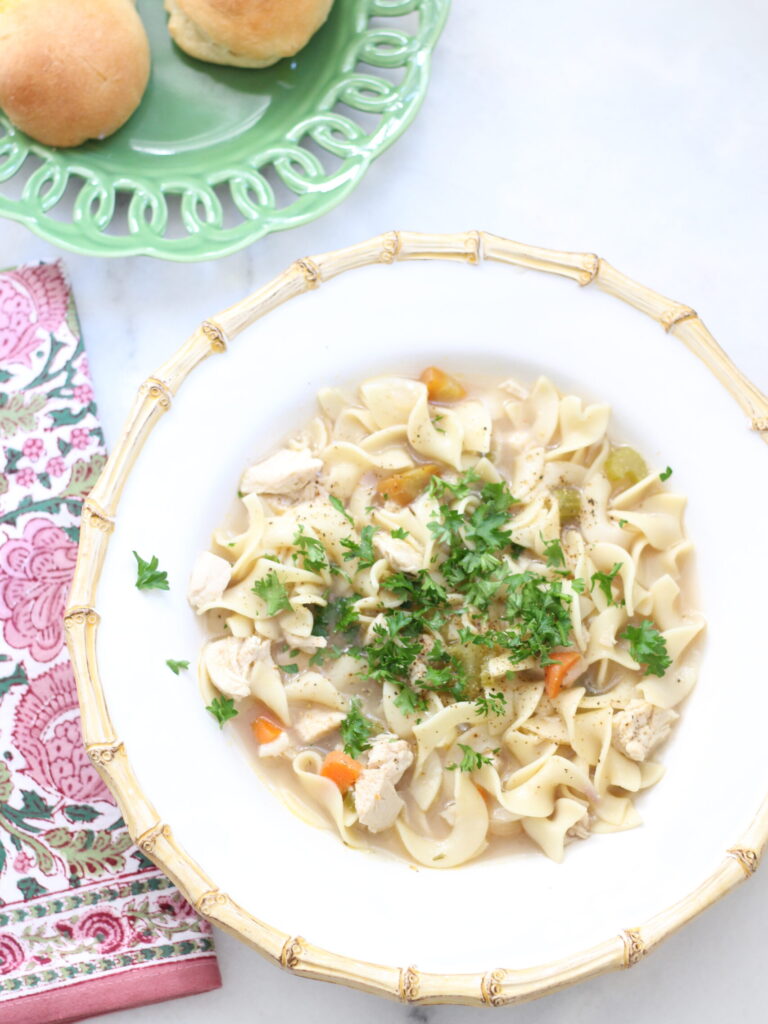 Classic Chicken Noodle Soup by Stuffy Muffy